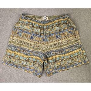 Vintage Reyn Spooner Men Swim Shorts Size L Hawaiian‎ Art All Over Print Coastal